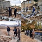 سپیدان/بازدید از مسکن های در حال ساخت مددجویان